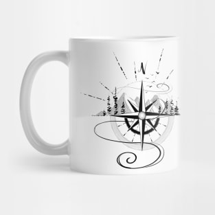 Compass Design Mug